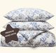 Drap 155x220 cm, avec motif de feuilles, taie d'oreiller 80x80 cm, satin Mako