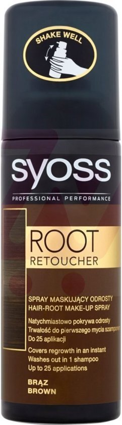 Syoss 6x Uitgroeispray â€“ Bruin - 6 Stuks - Voordeelverpakking