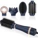 Merkloos Pruisisch blauw Haardroger - Stylerset 4-in-1 - 1000 W