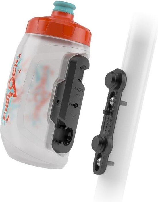 Fidlock Twist Bottle 450 incl. fietsmontage, orange/blue