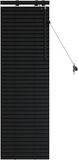 vidaXL Venetiaanse jaloezie zwart 50 x 130 cm