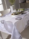 CALITEX Hypnotic rechthoekig tafelkleed polyester beige, 150 x 300 cm