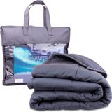 Verzwaringsdeken /fleece deken voor bed en bank - lichtgewicht dekbed - 4 seasons, blue, soft warm sleeping blanket | 150 x 200 cm | Biologisch katoen