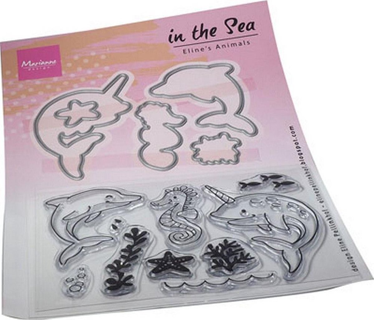 Marianne Design Marianne D Clear Stamps& Die set Eline's Animals - In de zee EC0190 150x210mm (07-21)