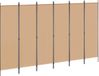 vidaXL 6-Paneel Kamerscherm Beige 300 x 180 cm Stof