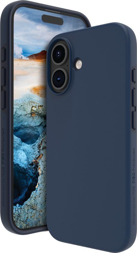 Dbramante1928 Iceland Ultra D3O Mag Hoesje voor iPhone 16 - Blauw