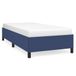 vidaXL Cadre de lit sans matelas, bleu, 90x200 cm, tissu