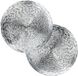 Home & Styling Assiettes à bougies - 10x - sous-assiettes de dîner - argent - Dia 33 cm - Assiette à bougies motif ondulé - Plastique - Rond