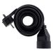 Zenitech Rallonge électrique 16 A 2P+T HO5VV-F 3G1,5 mm² - Noir - 3 m - avec prise extensible