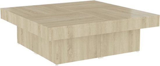 VidaXL Salontafel 90x90x28 cm Sonoma Oak