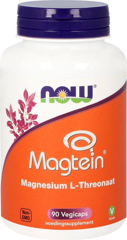 NOW VitOrtho Magtein magnesium L-threonaat 90 Vegetarische capsules