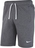 Nike Fleece Park 20 Joggingshort Junior - Maat 140 - donkergrijs - wit