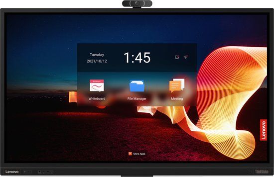 Lenovo ThinkVision T75 computer monitor 190,5 cm (75") 3840 x 2160 Pixels 4K Ultra HD LED Touchscreen Zwart
