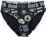Gothicana Zwart Bikinibroekje Met Occulte Symbolen - Dames - XXL