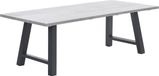 Garden Impressions Olympus tafel 180x100xH72 - carbon black - grey teak look