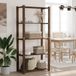 vidaXL - Opbergrek - 5-laags - 80x38x170 cm - massief grenenhout - bruin