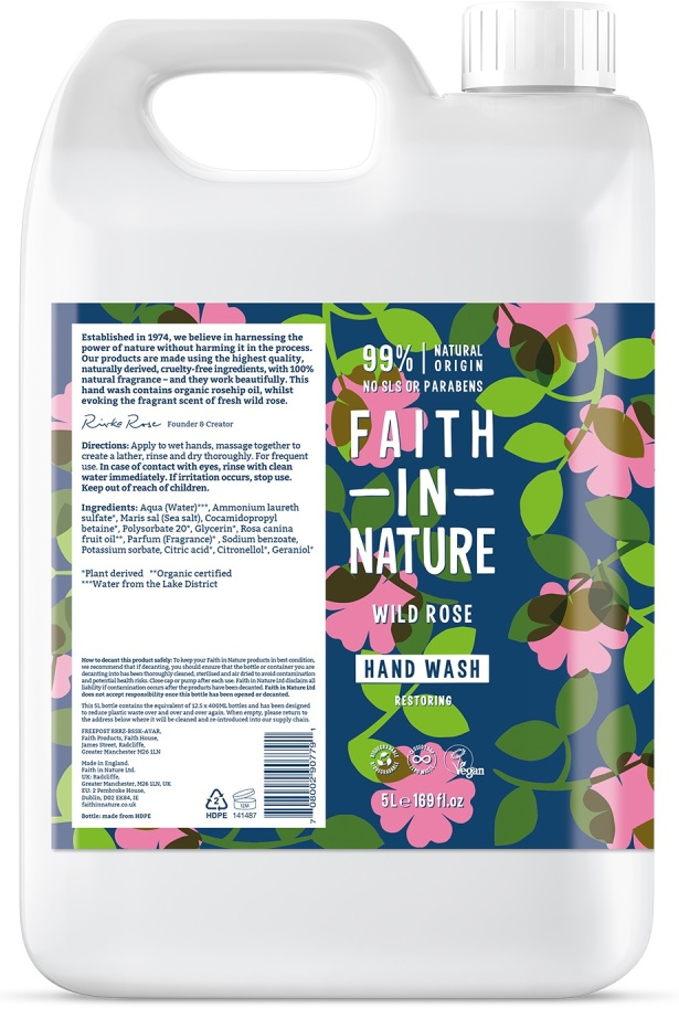 Faith in Nature Faith In Nature  Wildrose Handwash