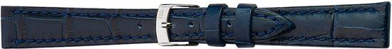 Morellato PMX061BOLLE IG Horlogebandje - Leer - Blauw - 22 mm