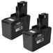 vhbw 2x batterie compatible avec Bosch GBM 9.6VES-2, GBM 9.6VES-1, GBM 9.6VES-3, ASB 96 P-2, ABS 96 M-2, GBB 9.6VES-1 outil (3300 mAh, NiMH, 9,6 V)