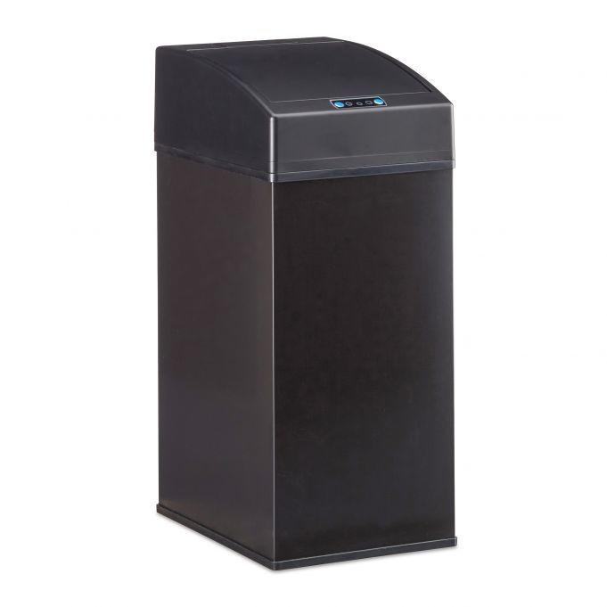 Relaxdays Sensor Prullenbak - 7 Liter - Zwart - Staal - Automatisch