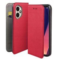 Honor Housse pour Honor 400 5G - etui coque pochette portefeuille + verre trempe - ROUGE MAGNET