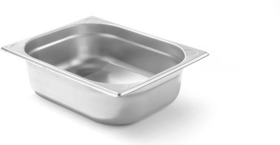 Gastronormbak 1/2 100 mm kitchen line - RVS - 325 x 265 x 100 mm - Met deksel