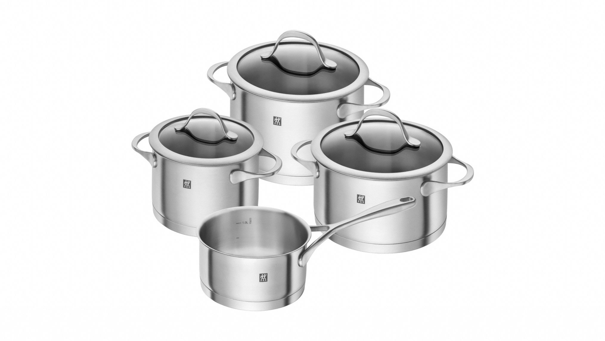 Zwilling Essence Pannenset - 4-delig - Roestvrijstaal