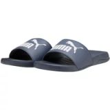 PUMA Popcat 20 uniseks-volwassene Slippers, INKY BLUE-PUMA WHITE, 37 EU