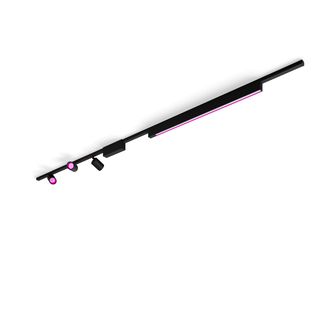 Philips Hue Perifo - Railverlichting - Zwart - 3 Spots + 1 Lichtbalk - Bluetooth - Dimbaar