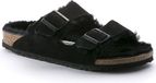 Birkenstock Arizona Lamsvel Suede Zwart Smal Voetbed Maat 45