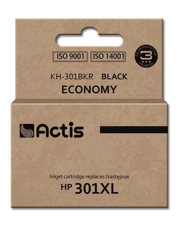 Actis KH-301BKR Inkt (vervanging HP 301XL CH563EE; Standaard; 20 ml; zwart) single pack / zwart