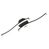 BRILONER Leuchten Led-plafondlamp, 2 lampen, 12 watt, 960 lumen, 3000 kelvin, zwart, 555 x 120 x 72 mm (l x b x h)