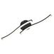 BRILONER Leuchten Led-plafondlamp, 2 lampen, 12 watt, 960 lumen, 3000 kelvin, zwart, 555 x 120 x 72 mm (l x b x h)