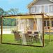 Unyqoos® Bâche de protection transparente 2 x 2 mètre