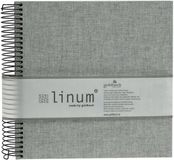 Goldbuch - Spiraal fotoalbum Linum – Grijs/Wit – 20x20 cm