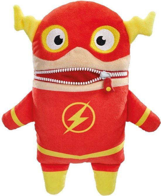 Schmidt Spiele 42553 Zorgenvriendje The Flash (29 cm) – DC Super Hero Knuffel