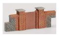 Hornby R8979 Skaledale 00 Gauge Bakstenen Walling - Poorten & Piers
