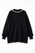 Touché Privé Trui 'Sweater With Pearl Collar' zwart