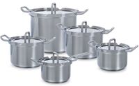 BK Q-linair Master Glas Pannenset 5-delig - RVS - PFAS-vrij