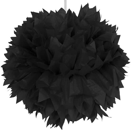 Folat Pompom zwart 30cm