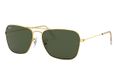 Ray-Ban CARAVAN zonnebril Vierkant Goud Metaal Unisex S/M Groen