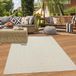 Tapis d'extérieur crème 200 x 290 cm