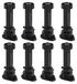 Omgoods - Pieds de meubles réglables en hauteur, lot de 8, pour lit, canapé et table