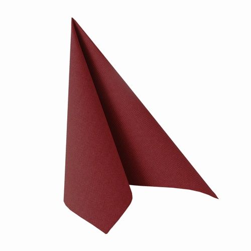 Papstar 11608 Servetten - 40x40 cm - Bordeaux Rood - 50 stuks