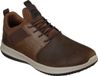 Skechers Delson Axton Lage Sneakers Heren Leer Cognac Maat 41