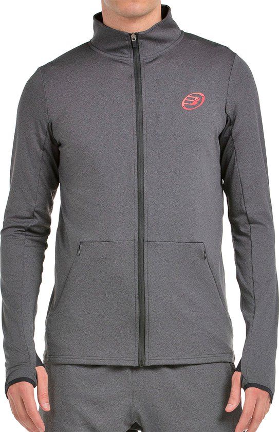 Bullpadel Sweatshirt Eridanu Heren Donkergrijs