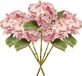 Emerald Kunstbloem hortensia tak - 5x - Challenge - 47 cm - roze