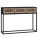 VidaXL Wandtafel 105x30x75 cm bewerkt hout en ijzer zwart