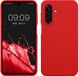 kwmobile telefoonhoesje geschikt voor Samsung Galaxy A17 4G / 5G - Hoesje met siliconen coating - Smartphone case in klassiek rood