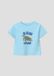 s.Oliver T-shirt turquoise katoen ronde hals korte mouw printopdruk maat 68 unisex